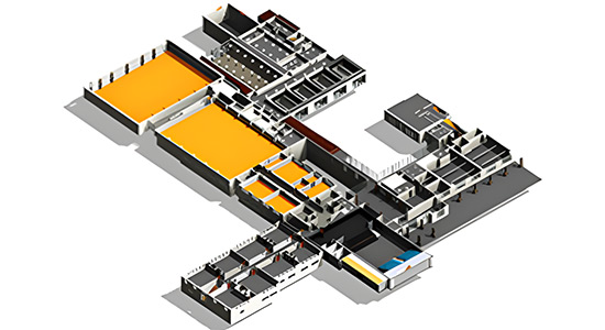 School building Scan to BIM model output